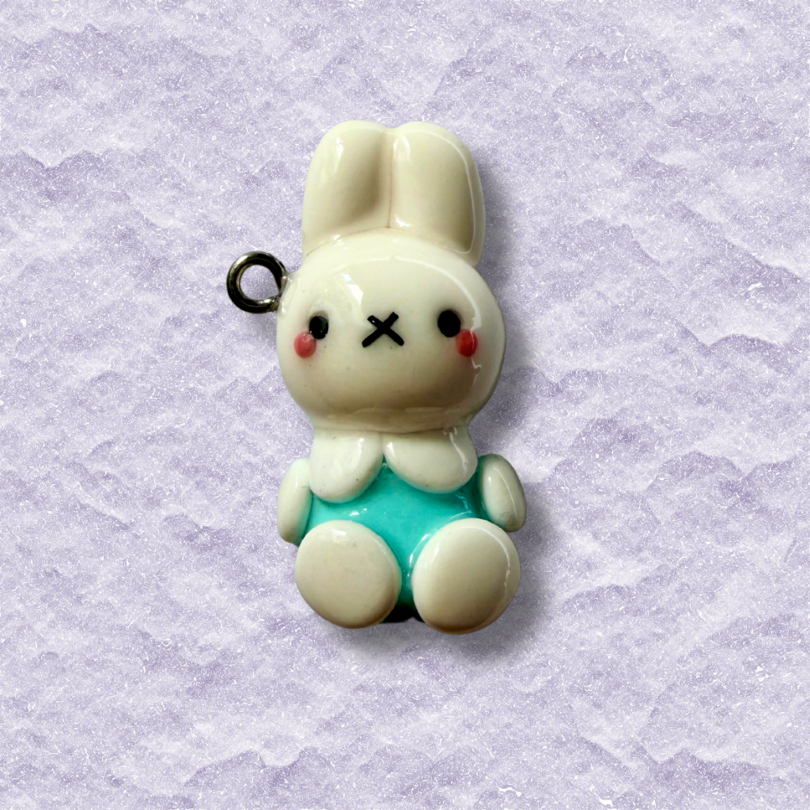 Bunny on a dress charm