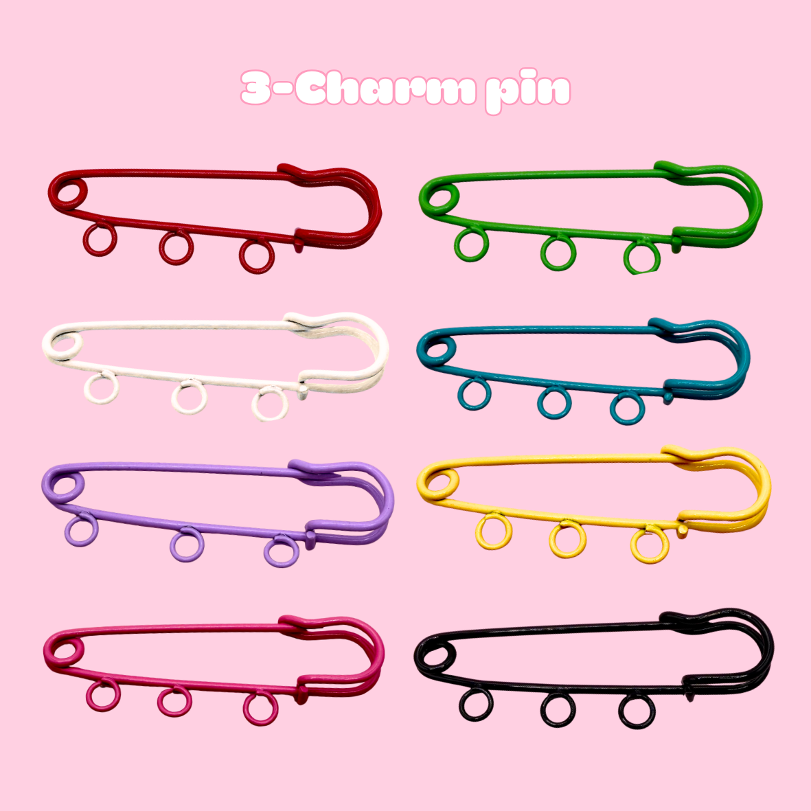 3-charm Pin (Charms not included)
