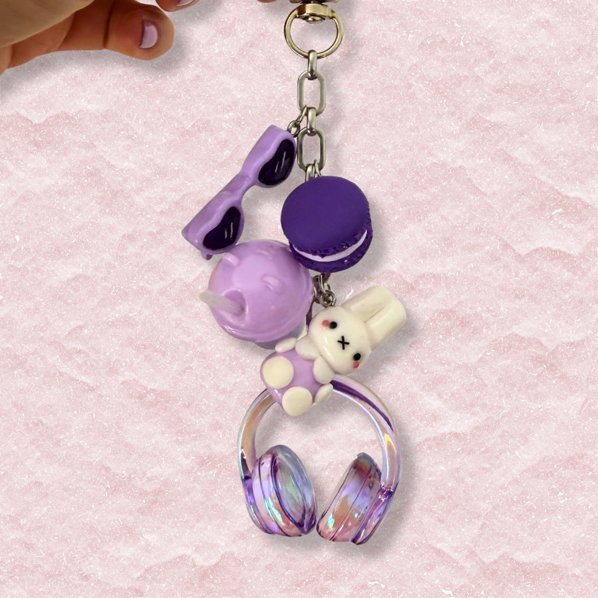 'Purple memories' Bag Charm
