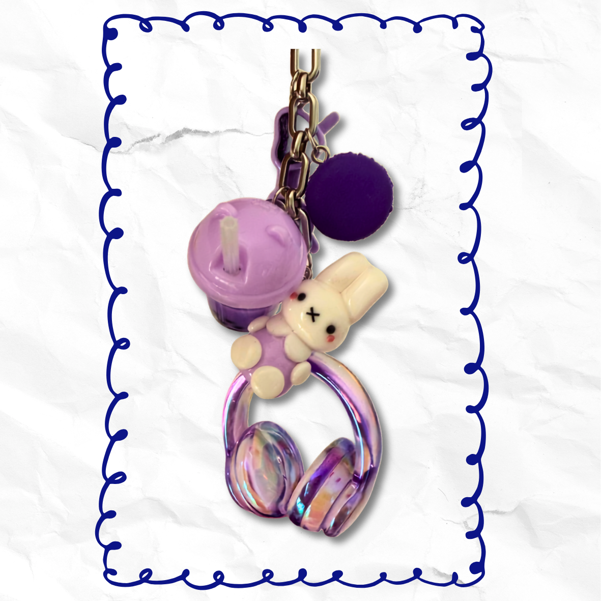 'Purple memories' Bag Charm