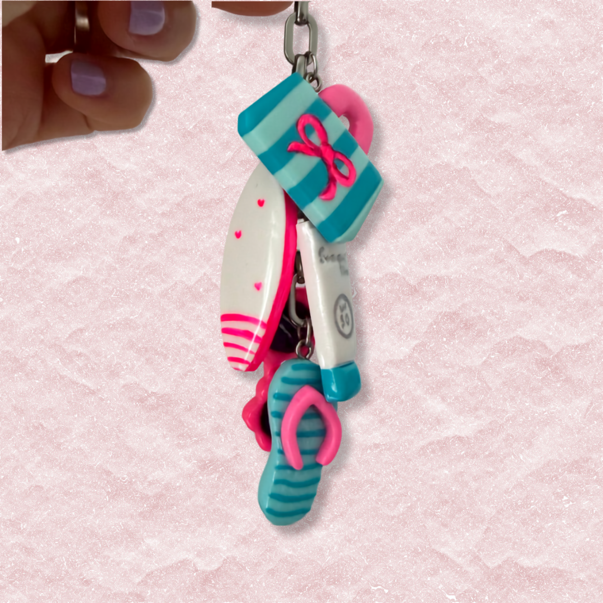 'Azure Pop' Bag Charm