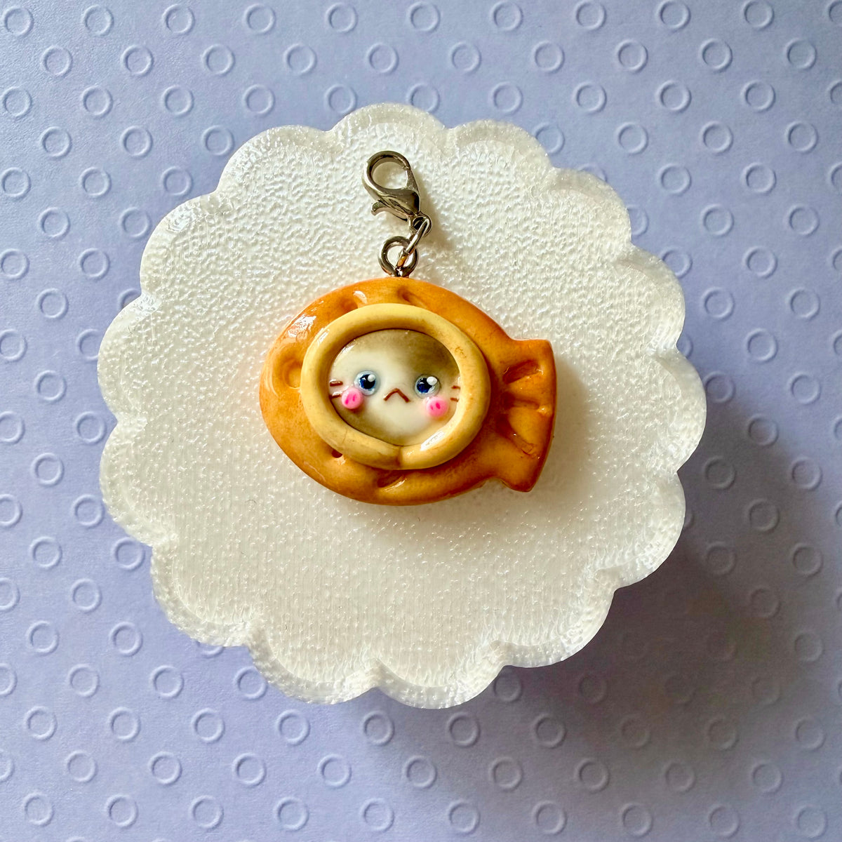 Taiyaki Hat Cat charm