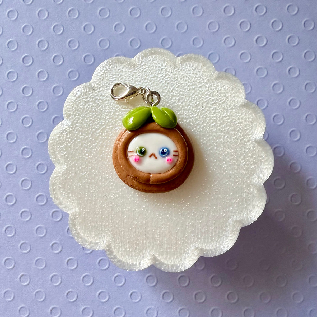 Sprout Hat Cat charm