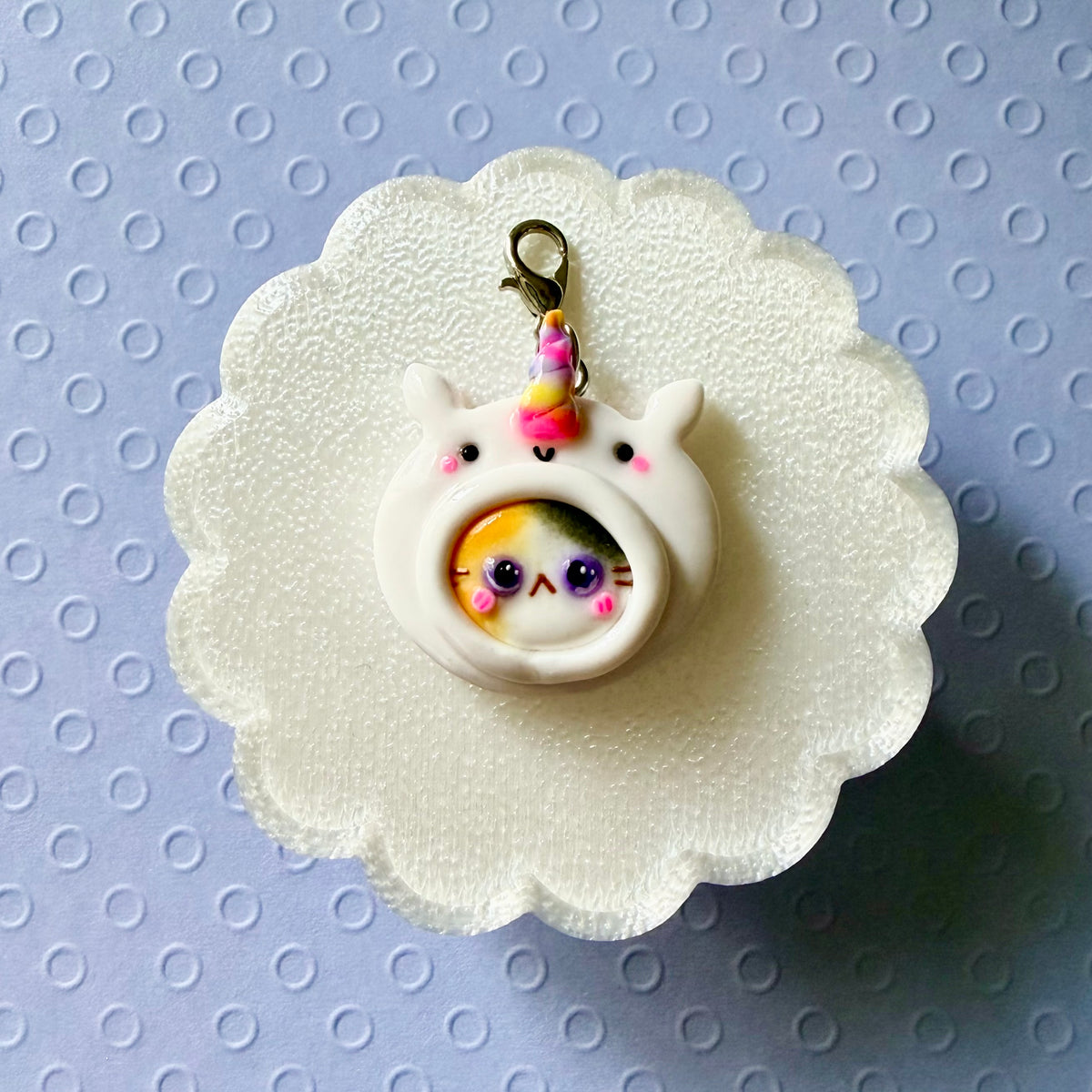 Unicorn Hat Cat charm