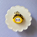 Bee Hat Cat charm