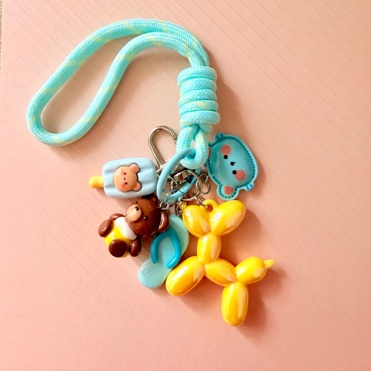 'Sunny Skies' wrist strap keychain