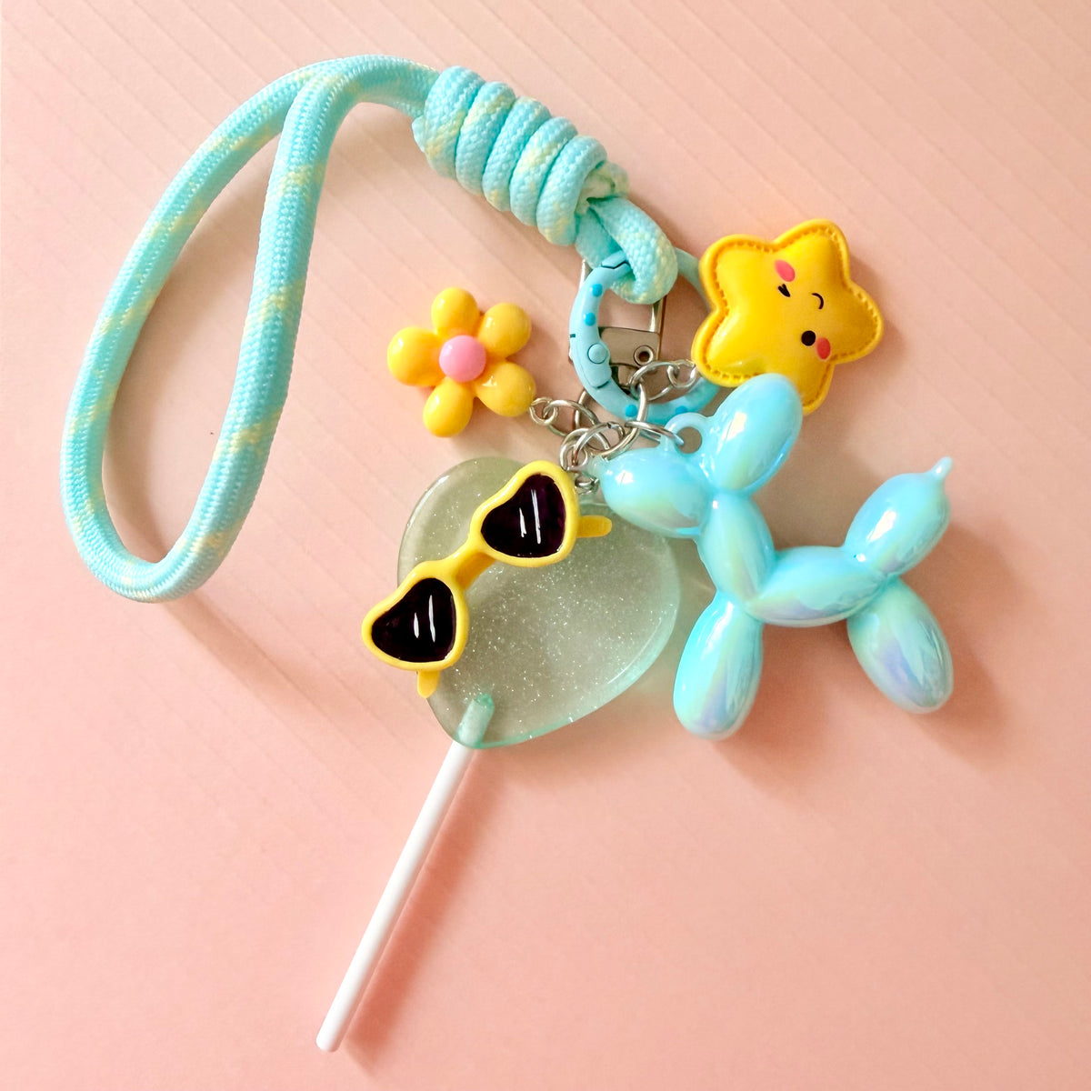 'Bloom & Balloon' wrist strap keychain