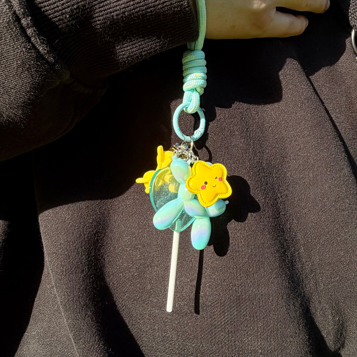 'Bloom & Balloon' wrist strap keychain