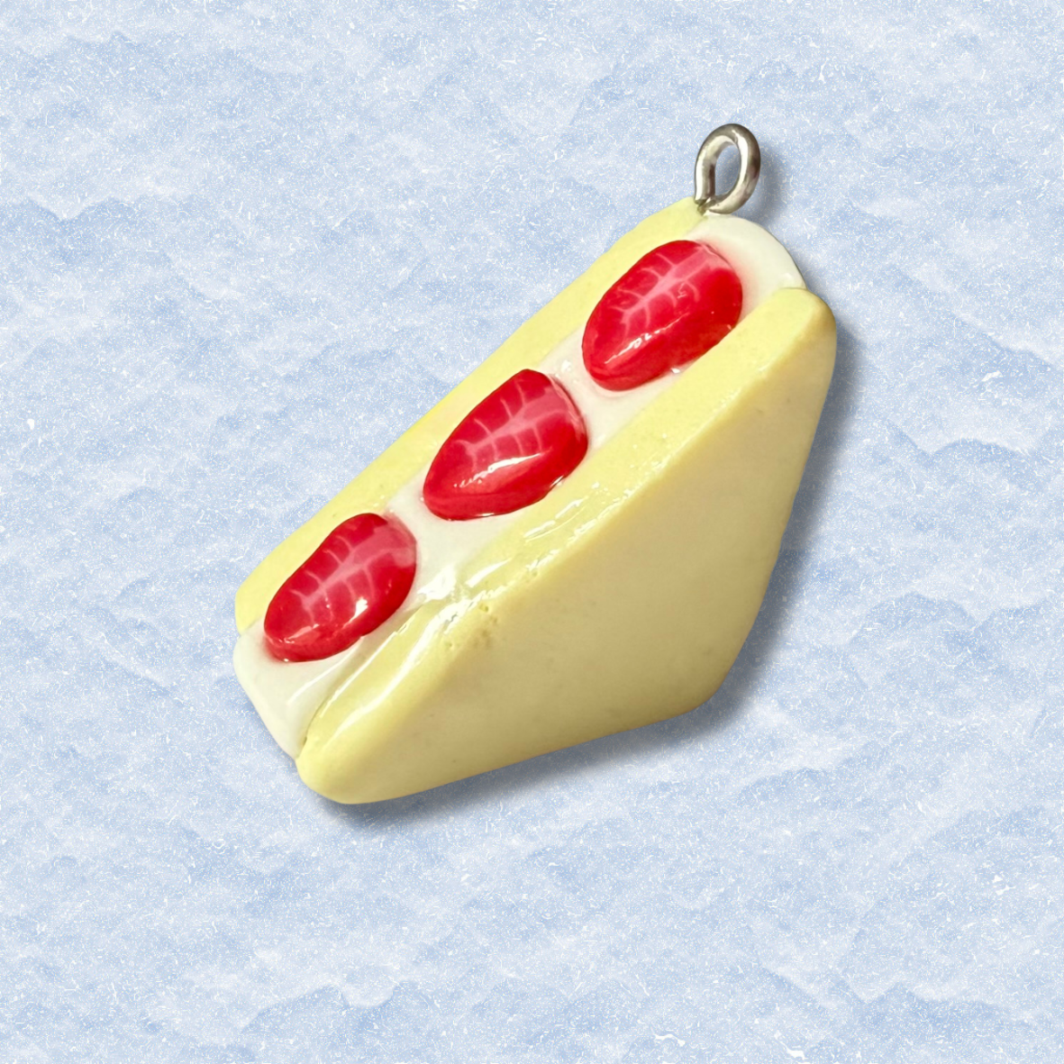 Strawberry Sando charm