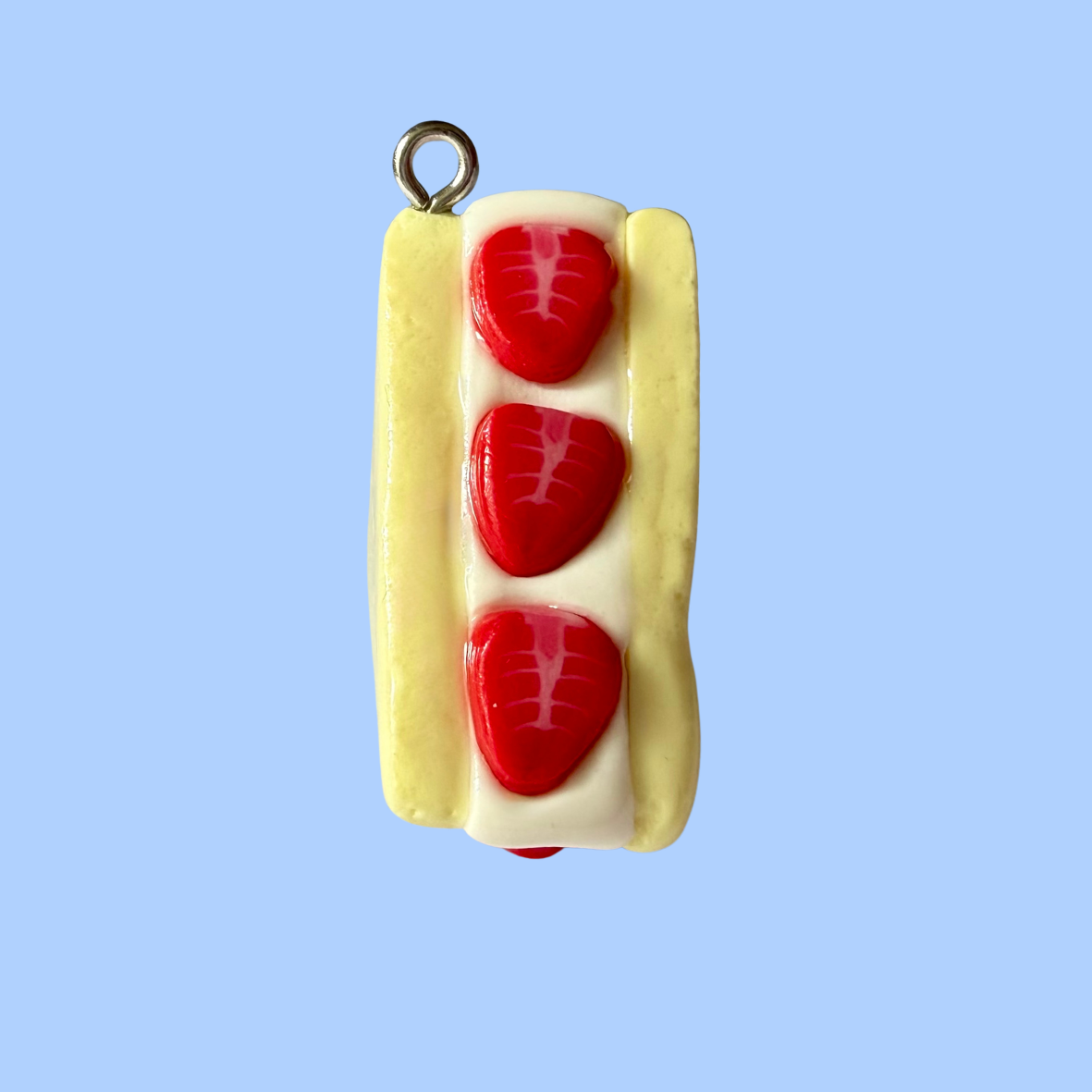 Strawberry Sando charm