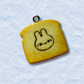 Bunny Toast charm